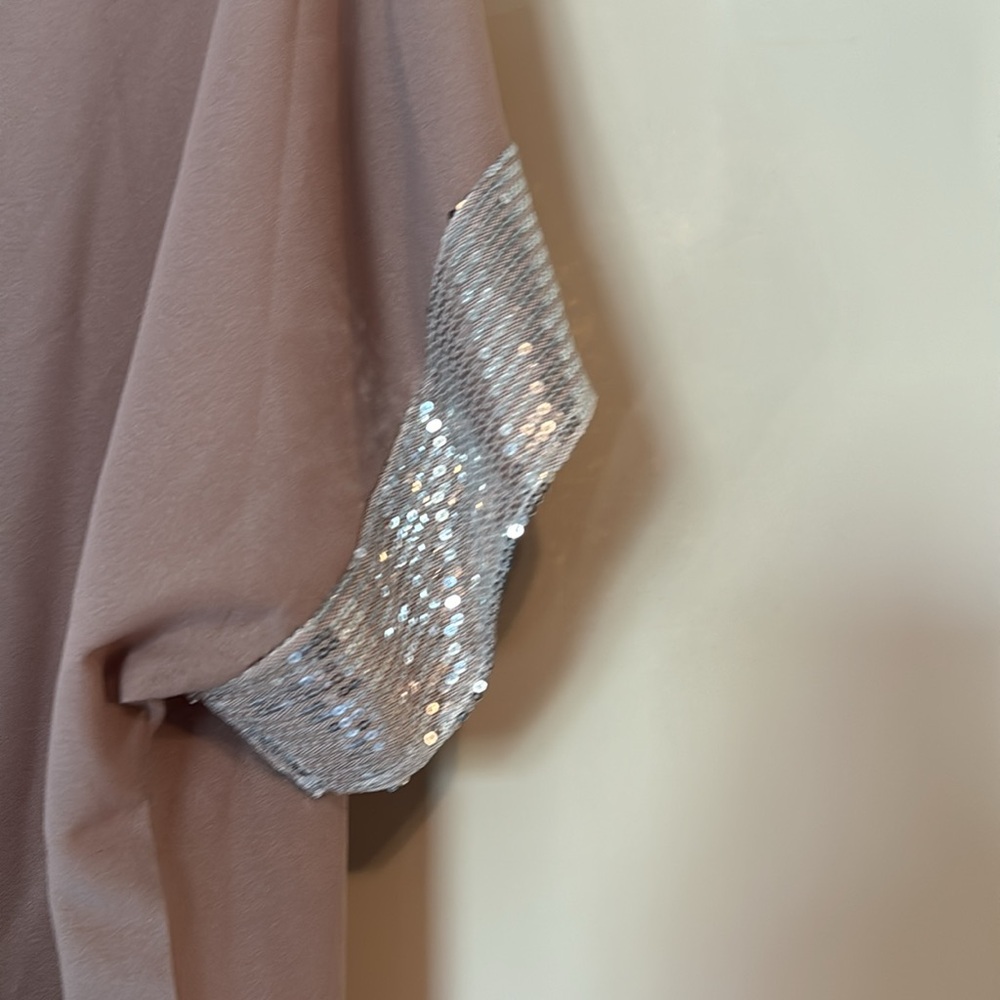 New No Tag Chiffon Top With Sequins - image 3